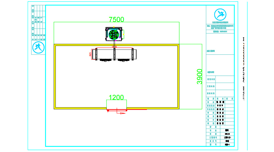 甘谷保鮮冷庫設(shè)計平面圖