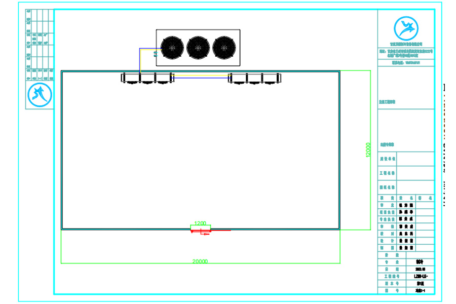 甘肅張掖山丹2000平米預(yù)冷庫(kù)設(shè)計(jì)平面圖